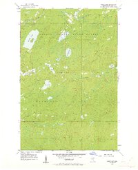 Barrs Lake 1954 topographic map thumbnail