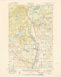 Belle Prairie 1950 topographic map thumbnail