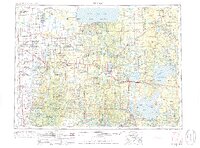 Bemidji 1954 topographic map thumbnail