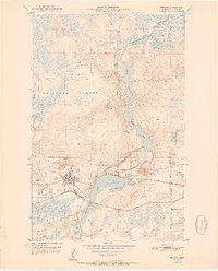 Biwabik 1951 topographic map thumbnail