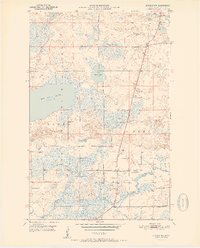 Biwabik NW 1951 topographic map thumbnail