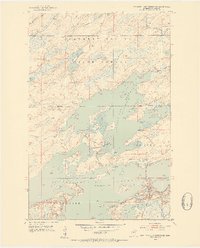 Boulder Lake Reservoir 1953 topographic map thumbnail