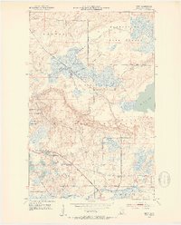 Britt 1951 topographic map thumbnail