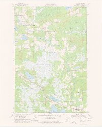 Warba 1970 topographic map preview
