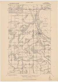 Warroad 1943 topographic map thumbnail