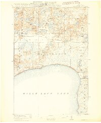 Wealthwood 1916 topographic map thumbnail