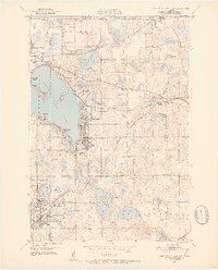White Bear Lake East 1951 topographic map thumbnail
