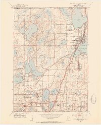 White Bear Lake West 1952 topographic map thumbnail