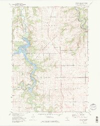 Zumbro Lake 1972 topographic map thumbnail