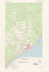 Two Harbors 1957 topographic map preview