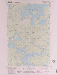 Snowbank Lake 1981 topographic map thumbnail