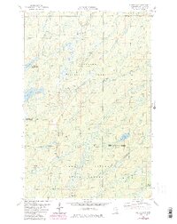 Harris Lake 1981 topographic map thumbnail