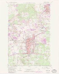 Hibbing 1957 topographic map thumbnail