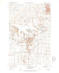 Hibbing 1951 topographic map thumbnail