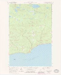 Kadunce River 1960 topographic map thumbnail
