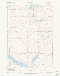 Lake Hanska East 1967 topographic map thumbnail