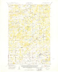 Lastrup 1950 topographic map preview