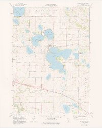 Madison Lake 1974 topographic map thumbnail