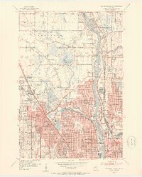 Minneapolis North 1952 topographic map thumbnail