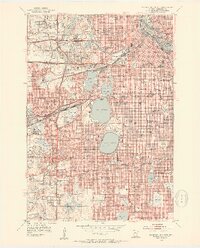 Minneapolis South 1952 topographic map thumbnail