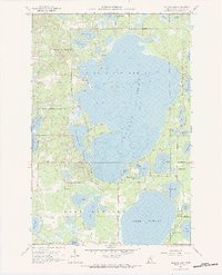 Pelican Lake 1959 topographic map thumbnail
