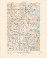 Pelican Rapids 1917 topographic map thumbnail