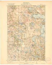 Pelican Rapids 1917 topographic map thumbnail