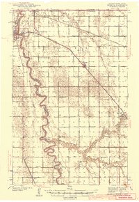 Pembina 1941 topographic map thumbnail