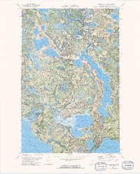 Pimushe Lake 1972 topographic map thumbnail