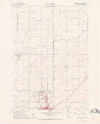 Pipestone North 1967 topographic map thumbnail