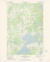 Platte Lake 1968 topographic map thumbnail