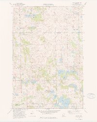 Rollag 1973 topographic map thumbnail