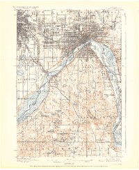St. Paul 1896 topographic map thumbnail