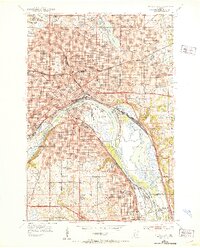 St. Paul East 1951 topographic map thumbnail