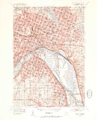 St. Paul East 1951 topographic map preview