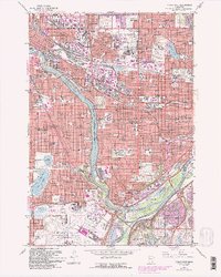 St. Paul West 1967 topographic map thumbnail