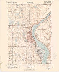 Stillwater 1951 topographic map thumbnail