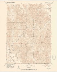 Ansley SE 1951 topographic map thumbnail