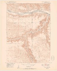 Bassett NW 1950 topographic map thumbnail