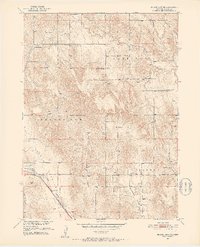 Broken Bow NE 1951 topographic map thumbnail