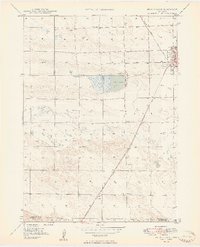 Bronco Lake 1949 topographic map thumbnail