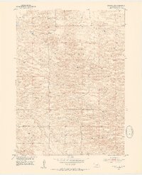 Burwell NE 1952 topographic map thumbnail