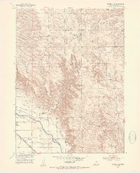 Burwell SE 1952 topographic map thumbnail
