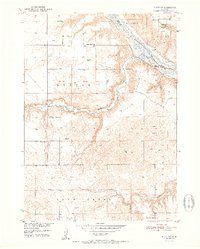 Butte SW 1951 topographic map thumbnail