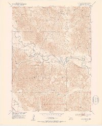 Eddyville NW 1951 topographic map thumbnail