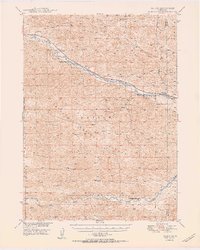 Halsey 1950 topographic map thumbnail