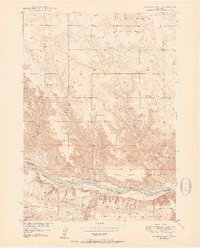 Huddle Table 1950 topographic map thumbnail