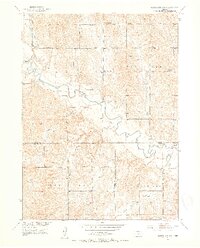 Mason City SW 1951 topographic map thumbnail