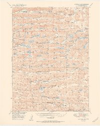 Steverson Lake 1951 topographic map thumbnail