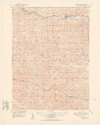 Thedford 1950 topographic map thumbnail